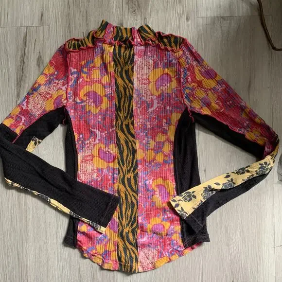 Free People Meadow Mixing Long Sleeve Shirt M - Picture 2 of 5